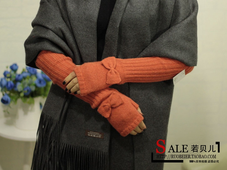 Korean Style Fashionable Winter Half Gloves Knitted Autumn and Winter Long Mori Girl Style Arm Sleeve Wrist Cuff Wool Fingerless Gloves Korean Style Fashionable Winter Half Gloves Knitted Autumn and Winter Long Mori Girl Style Arm Sleeve Wrist Cuff Wool Fingerless Gloves