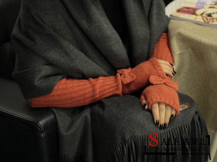Korean Style Fashionable Winter Half Gloves Knitted Autumn and Winter Long Mori Girl Style Arm Sleeve Wrist Cuff Wool Fingerless Gloves Korean Style Fashionable Winter Half Gloves Knitted Autumn and Winter Long Mori Girl Style Arm Sleeve Wrist Cuff Wool Fingerless Gloves