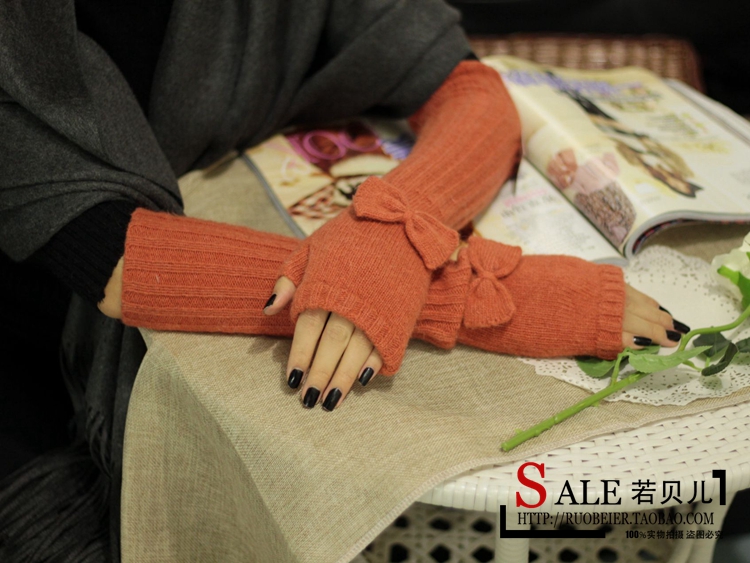 Korean Style Fashionable Winter Half Gloves Knitted Autumn and Winter Long Mori Girl Style Arm Sleeve Wrist Cuff Wool Fingerless Gloves Korean Style Fashionable Winter Half Gloves Knitted Autumn and Winter Long Mori Girl Style Arm Sleeve Wrist Cuff Wool Fingerless Gloves