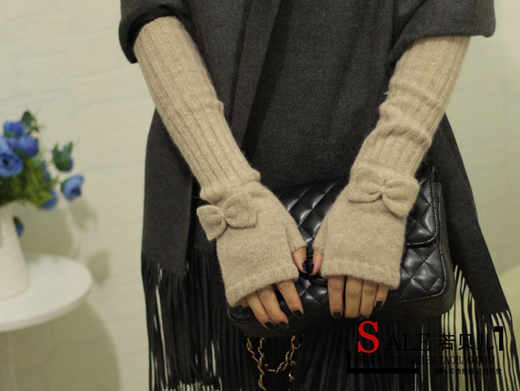 Korean Style Fashionable Winter Half Gloves Knitted Autumn and Winter Long Mori Girl Style Arm Sleeve Wrist Cuff Wool Fingerless Gloves Korean Style Fashionable Winter Half Gloves Knitted Autumn and Winter Long Mori Girl Style Arm Sleeve Wrist Cuff Wool Fingerless Gloves