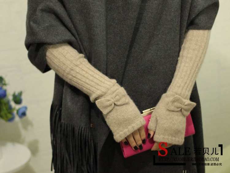 Korean Style Fashionable Winter Half Gloves Knitted Autumn and Winter Long Mori Girl Style Arm Sleeve Wrist Cuff Wool Fingerless Gloves Korean Style Fashionable Winter Half Gloves Knitted Autumn and Winter Long Mori Girl Style Arm Sleeve Wrist Cuff Wool Fingerless Gloves