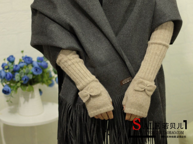 Korean Style Fashionable Winter Half Gloves Knitted Autumn and Winter Long Mori Girl Style Arm Sleeve Wrist Cuff Wool Fingerless Gloves Korean Style Fashionable Winter Half Gloves Knitted Autumn and Winter Long Mori Girl Style Arm Sleeve Wrist Cuff Wool Fingerless Gloves