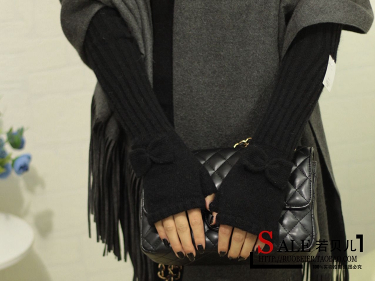 Korean Style Fashionable Winter Half Gloves Knitted Autumn and Winter Long Mori Girl Style Arm Sleeve Wrist Cuff Wool Fingerless Gloves Korean Style Fashionable Winter Half Gloves Knitted Autumn and Winter Long Mori Girl Style Arm Sleeve Wrist Cuff Wool Fingerless Gloves