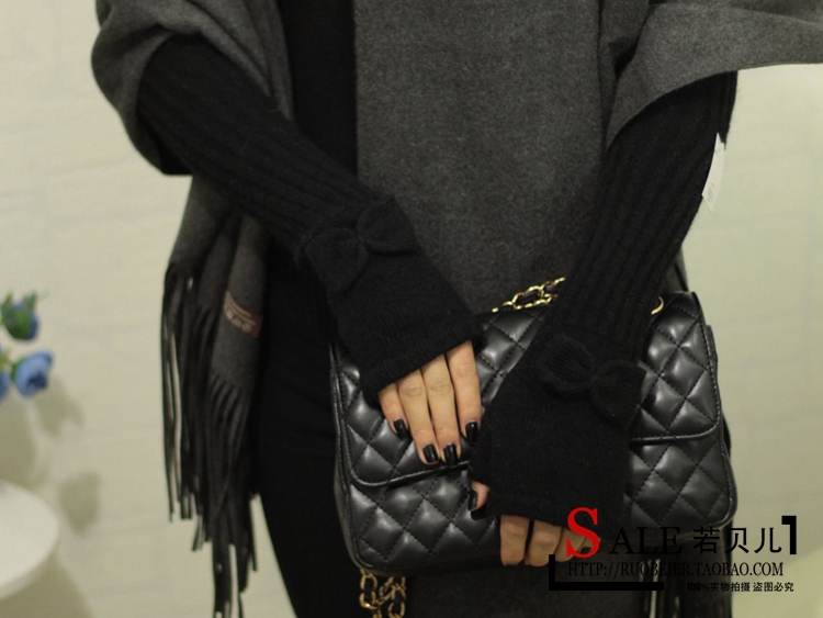 Korean Style Fashionable Winter Half Gloves Knitted Autumn and Winter Long Mori Girl Style Arm Sleeve Wrist Cuff Wool Fingerless Gloves Korean Style Fashionable Winter Half Gloves Knitted Autumn and Winter Long Mori Girl Style Arm Sleeve Wrist Cuff Wool Fingerless Gloves