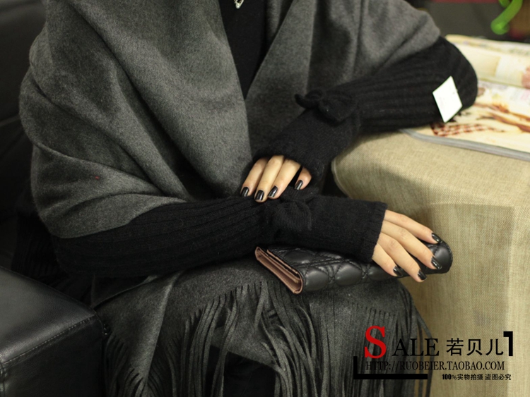 Korean Style Fashionable Winter Half Gloves Knitted Autumn and Winter Long Mori Girl Style Arm Sleeve Wrist Cuff Wool Fingerless Gloves Korean Style Fashionable Winter Half Gloves Knitted Autumn and Winter Long Mori Girl Style Arm Sleeve Wrist Cuff Wool Fingerless Gloves