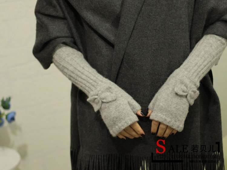 Korean Style Fashionable Winter Half Gloves Knitted Autumn and Winter Long Mori Girl Style Arm Sleeve Wrist Cuff Wool Fingerless Gloves Korean Style Fashionable Winter Half Gloves Knitted Autumn and Winter Long Mori Girl Style Arm Sleeve Wrist Cuff Wool Fingerless Gloves