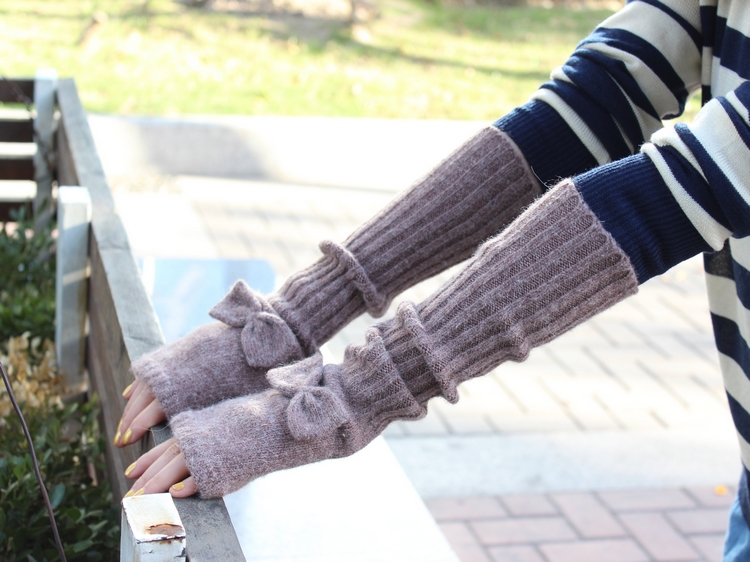 Korean Style Fashionable Winter Half Gloves Knitted Autumn and Winter Long Mori Girl Style Arm Sleeve Wrist Cuff Wool Fingerless Gloves Korean Style Fashionable Winter Half Gloves Knitted Autumn and Winter Long Mori Girl Style Arm Sleeve Wrist Cuff Wool Fingerless Gloves