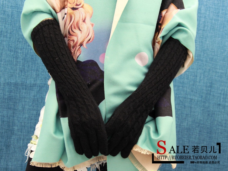 Korean Style Fashionable Winter Half Gloves Knitted Autumn and Winter Long Mori Girl Style Arm Sleeve Wrist Cuff Wool Fingerless Gloves Korean Style Fashionable Winter Half Gloves Knitted Autumn and Winter Long Mori Girl Style Arm Sleeve Wrist Cuff Wool Fingerless Gloves