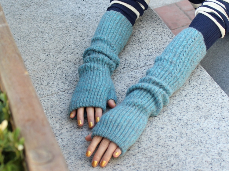 Korean Style Fashionable Winter Half Gloves Knitted Autumn and Winter Long Mori Girl Style Arm Sleeve Wrist Cuff Wool Fingerless Gloves Korean Style Fashionable Winter Half Gloves Knitted Autumn and Winter Long Mori Girl Style Arm Sleeve Wrist Cuff Wool Fingerless Gloves