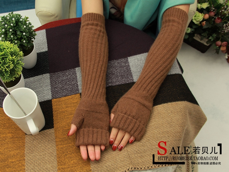 Korean Style Fashionable Winter Half Gloves Knitted Autumn and Winter Long Mori Girl Style Arm Sleeve Wrist Cuff Wool Fingerless Gloves Korean Style Fashionable Winter Half Gloves Knitted Autumn and Winter Long Mori Girl Style Arm Sleeve Wrist Cuff Wool Fingerless Gloves