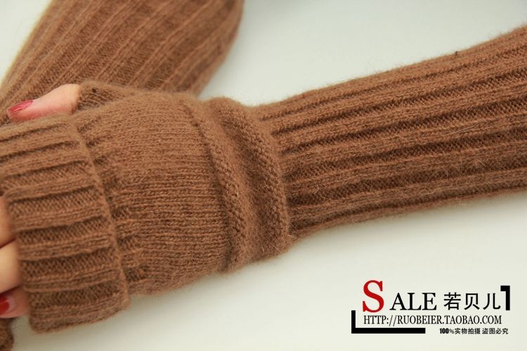 Korean Style Fashionable Winter Half Gloves Knitted Autumn and Winter Long Mori Girl Style Arm Sleeve Wrist Cuff Wool Fingerless Gloves Korean Style Fashionable Winter Half Gloves Knitted Autumn and Winter Long Mori Girl Style Arm Sleeve Wrist Cuff Wool Fingerless Gloves