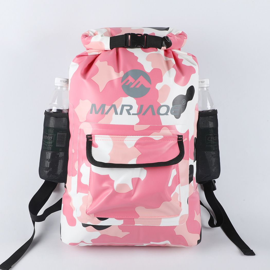 Outdoor Double Shoulder Backpack Waterproof Bag 22L Upstream Bag Drifting Waterproof Bucket Bag Camouflage Desiccant Bag Outdoor Double Shoulder Backpack Waterproof Bag 22L Upstream Bag Drifting Waterproof Bucket Bag Camouflage Desiccant Bag
