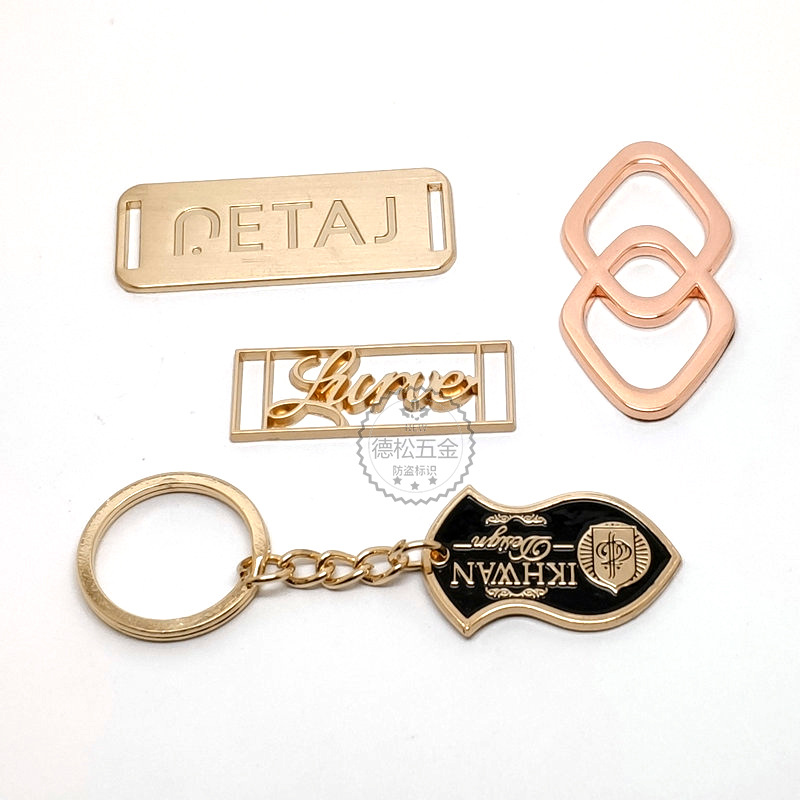 Metal Sewing Hole Sign Suit Cuff Stitching Label Nameplate Private Logo Plate Rectangular Black Logo Tag Metal Sewing Hole Sign Suit Cuff Stitching Label Nameplate Private Logo Plate Rectangular Black Logo Tag
