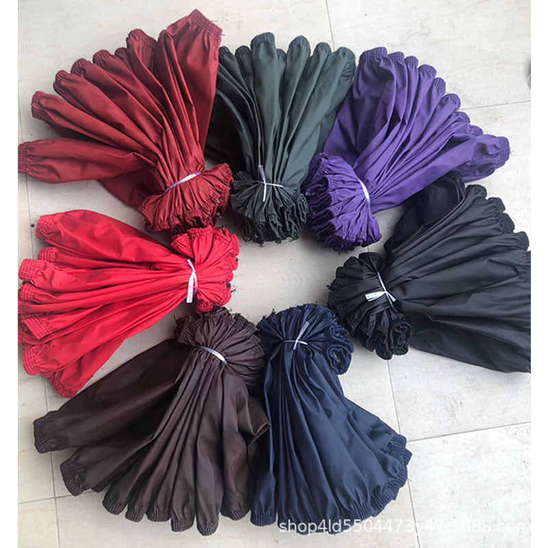 Waterproof and Oil-Proof Leather Cuff Adult Long Thick Oversleeve Xiao Guang Leather Flat Oversleeve Factory Household Labor Protection Oversleeve