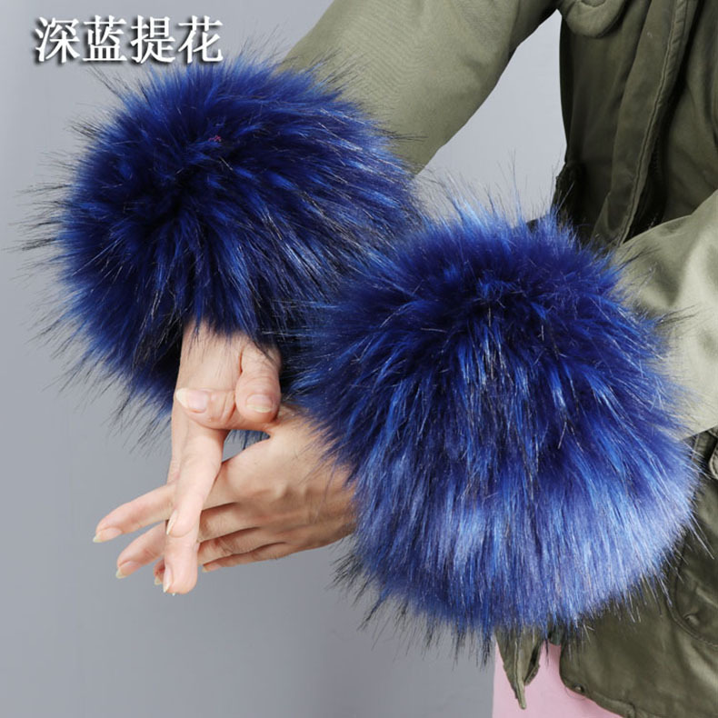 Raccoon Fur Fox Fur Imitation Fur Fur Hand Ring Fur Wristband Women's Oversleeve Imitation Rabbit Fur Bracelet Cuff Wristband Raccoon Fur Fox Fur Imitation Fur Fur Hand Ring Fur Wristband Women's Oversleeve Imitation Rabbit Fur Bracelet Cuff Wristband