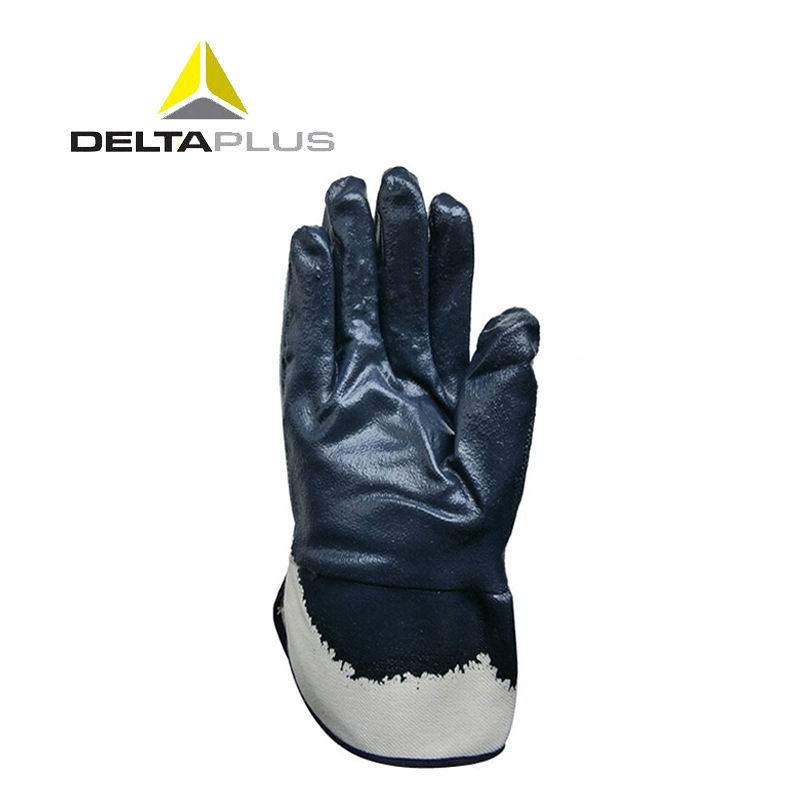 Delta Deltaplus 201170 Cuff Heavy Duty Nitrile Coated Protective Gloves