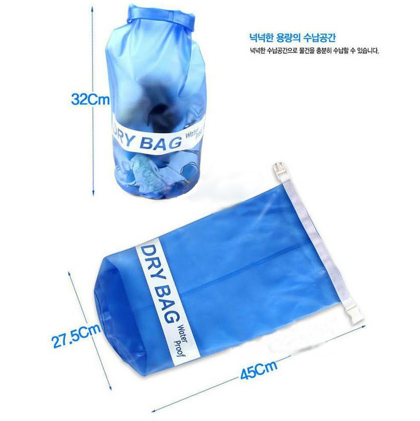 PVC Waterproof Bag Outdoor Travel Product Drifting Bag Clothing Water-Proof Bag Bucket Travel Beach Bag Design Logo