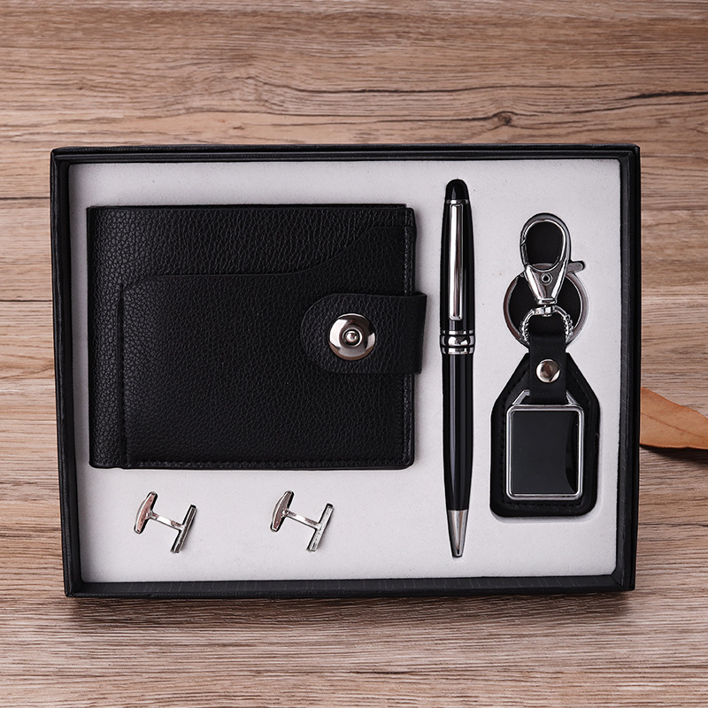 Cuff Buckle Set Keychain Gift Practical Enterprise Company Employee Activity Business Gift Wallet Gift Set Cuff Buckle Set Keychain Gift Practical Enterprise Company Employee Activity Business Gift Wallet Gift Set