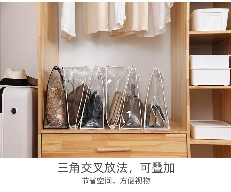 Bag Dustproof Bag Wardrobe Hanging Transparent Leather Bag Organizing Folders Household PVC Waterproof Bag Hanging Storage Bag Artifact Bag Dustproof Bag Wardrobe Hanging Transparent Leather Bag Organizing Folders Household PVC Waterproof Bag Hanging Storage Bag Artifact