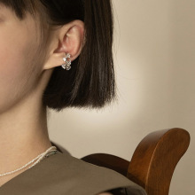 Pearl Chain Tassel Ear Cuff Ear Clip Women's round Face Slimming Long Ear Clip Earless Earrings Korean Style Online Red Spring Pearl Chain Tassel Ear Cuff Ear Clip Women's round Face Slimming Long Ear Clip Earless Earrings Korean Style Online Red Spring