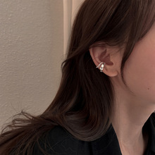 Pearl Chain Tassel Ear Cuff Ear Clip Women's round Face Slimming Long Ear Clip Earless Earrings Korean Style Online Red Spring Pearl Chain Tassel Ear Cuff Ear Clip Women's round Face Slimming Long Ear Clip Earless Earrings Korean Style Online Red Spring