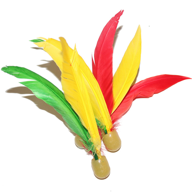 Battledore and Shuttlecock High Elastic Big Head Ball Sanmao Shuttlecock Sponge Ball Shuttlecock Long-Term Supply Big Head Shuttlecock