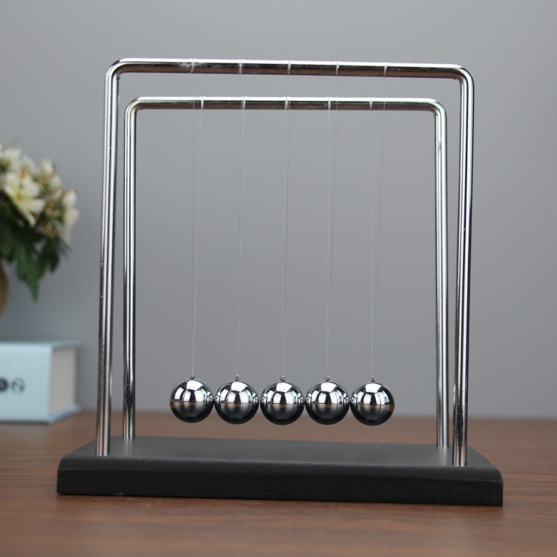Solid Wood Base Metal Newton Swing Ball a Regional Name for Billiards Bumperball Home Office Decorations Decoration Business Gift Solid Wood Base Metal Newton Swing Ball a Regional Name for Billiards Bumperball Home Office Decorations Decoration Business Gift
