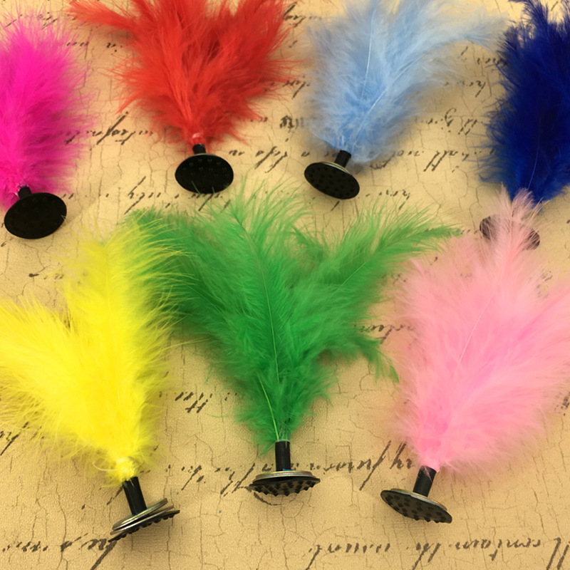 Colorful Turkey Feather Shuttlecock Fitness Toys Children&#039;s Outdoor Shuttlecock Primary School Students&#039; Sports Stall Competition Keys