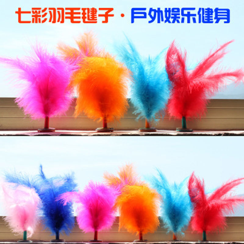 Shuttlecock Children Primary School Adult Kick Shuttlecock Shuttlecock Fitness Wholesale Turkey Feather Shuttlecock Kick Shuttlecock Shuttlecock Schoolgirl Girl Sports Free Shipping