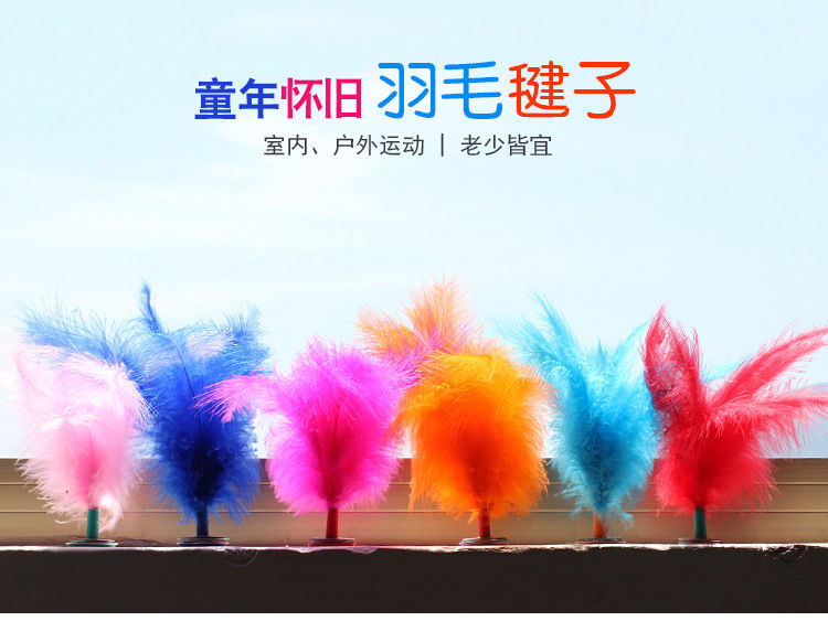 Shuttlecock Children Primary School Adult Kick Shuttlecock Shuttlecock Fitness Wholesale Turkey Feather Shuttlecock Kick Shuttlecock Shuttlecock Schoolgirl Girl Sports Free Shipping