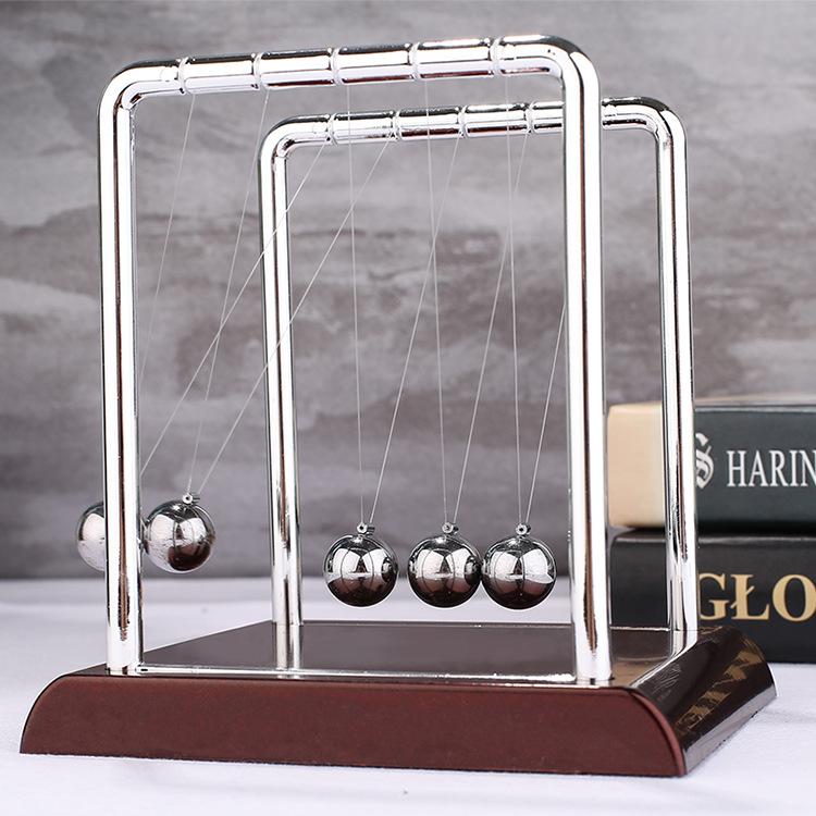 Large, Medium and Small Square Newton's Cradle a Regional Name for Billiards Bumperball Desktop Decoration Decoration Physical Model Home Decoration