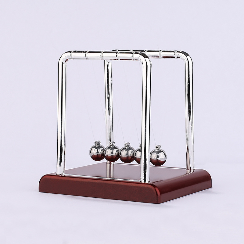 Large, Medium and Small Square Newton&#039;s Cradle a Regional Name for Billiards Bumperball Desktop Decoration Decoration Physical Model Home Decoration