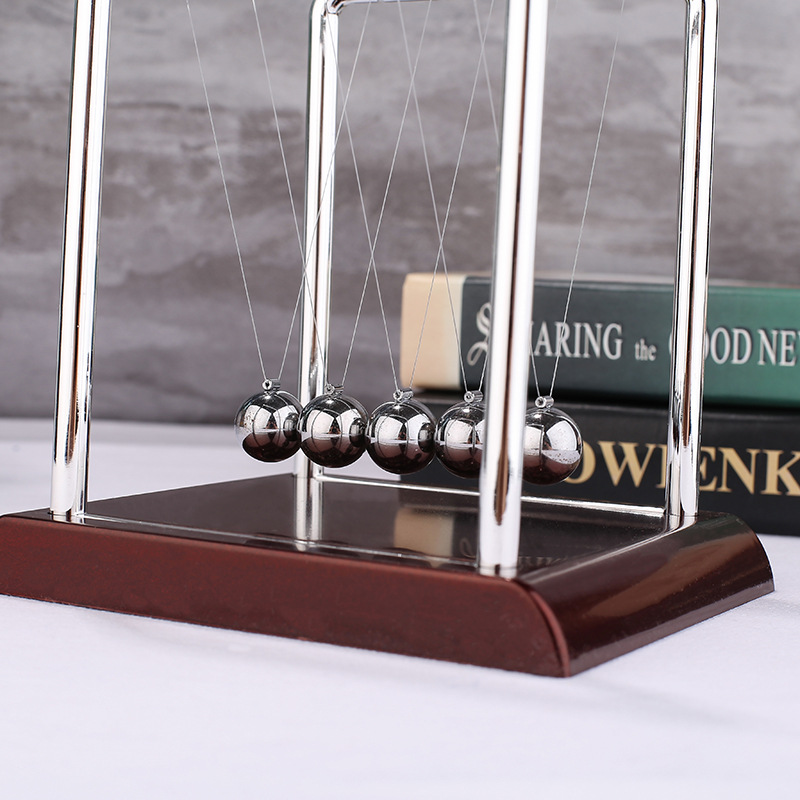 Large, Medium and Small Square Newton&#039;s Cradle a Regional Name for Billiards Bumperball Desktop Decoration Decoration Physical Model Home Decoration