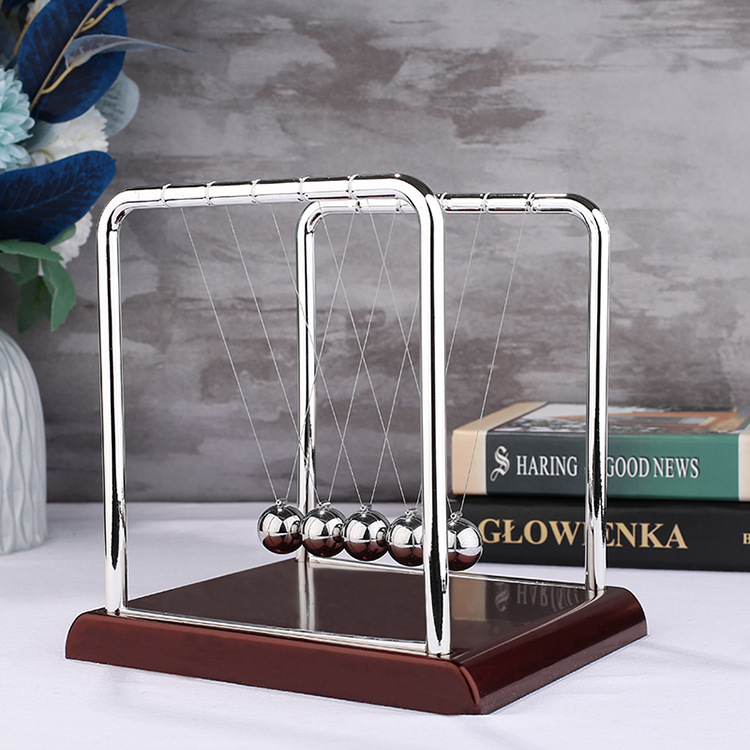 Large, Medium and Small Square Newton's Cradle a Regional Name for Billiards Bumperball Desktop Decoration Decoration Physical Model Home Decoration