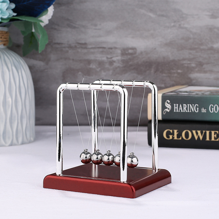 Large, Medium and Small Square Newton's Cradle a Regional Name for Billiards Bumperball Desktop Decoration Decoration Physical Model Home Decoration