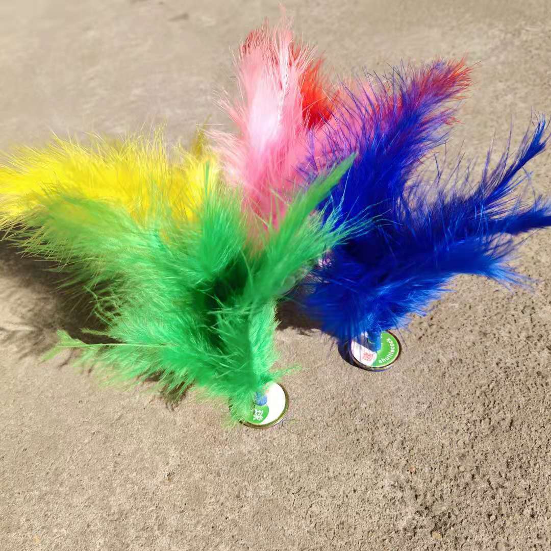 Colorful Turkey Feather Shuttlecock Fitness Toys Children's Outdoor Shuttlecock Elementary School Students' Sports Stall Competition Keys Colorful Turkey Feather Shuttlecock Fitness Toys Children's Outdoor Shuttlecock Elementary School Students' Sports Stall Competition Keys