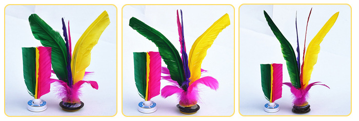 Children's FourFeather Color Goose Feather for Fitness Shuttlecock Big Flower Shuttlecock Custom Logo Manufacturer Children's FourFeather Color Goose Feather for Fitness Shuttlecock Big Flower Shuttlecock Custom Logo Manufacturer