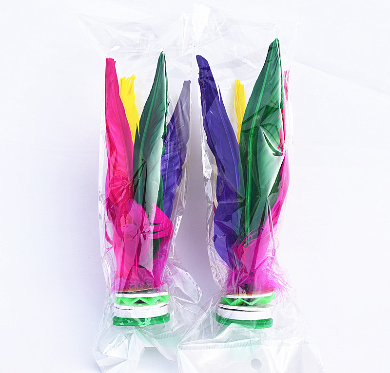 Children's FourFeather Color Goose Feather for Fitness Shuttlecock Big Flower Shuttlecock Custom Logo Manufacturer Children's FourFeather Color Goose Feather for Fitness Shuttlecock Big Flower Shuttlecock Custom Logo Manufacturer