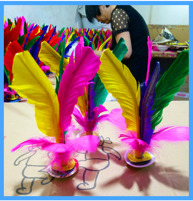 Children's FourFeather Color Goose Feather for Fitness Shuttlecock Big Flower Shuttlecock Custom Logo Manufacturer Children's FourFeather Color Goose Feather for Fitness Shuttlecock Big Flower Shuttlecock Custom Logo Manufacturer