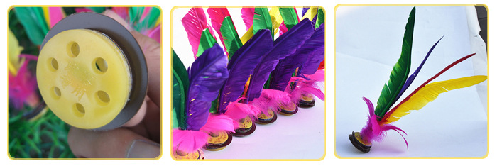 Children's FourFeather Color Goose Feather for Fitness Shuttlecock Big Flower Shuttlecock Custom Logo Manufacturer Children's FourFeather Color Goose Feather for Fitness Shuttlecock Big Flower Shuttlecock Custom Logo Manufacturer