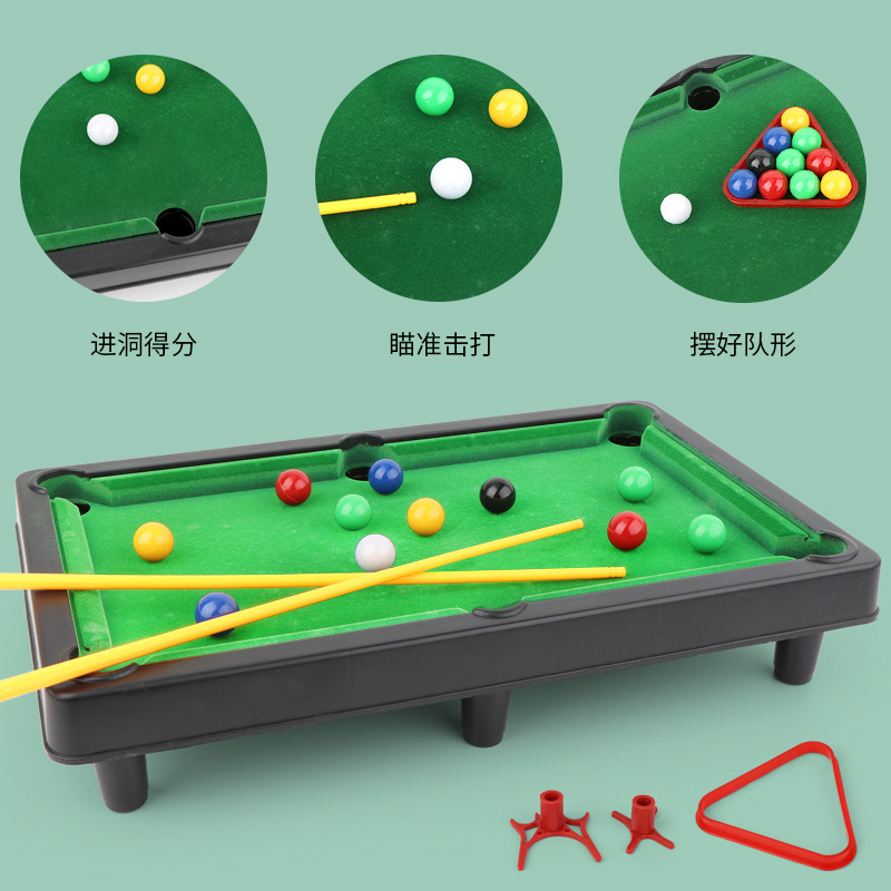 Men&#039;s Free Shipping 3010# Mini Children&#039;s Artificial Flocking Desktop Billiards Billiard Set Sports Educational Toys