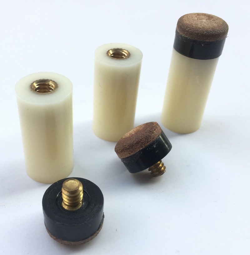 Screw Angle Leather Tip Billiard Cue Matching Screw Angle Rod Tip Black Eight Billiards Supplies Billiards Accessories