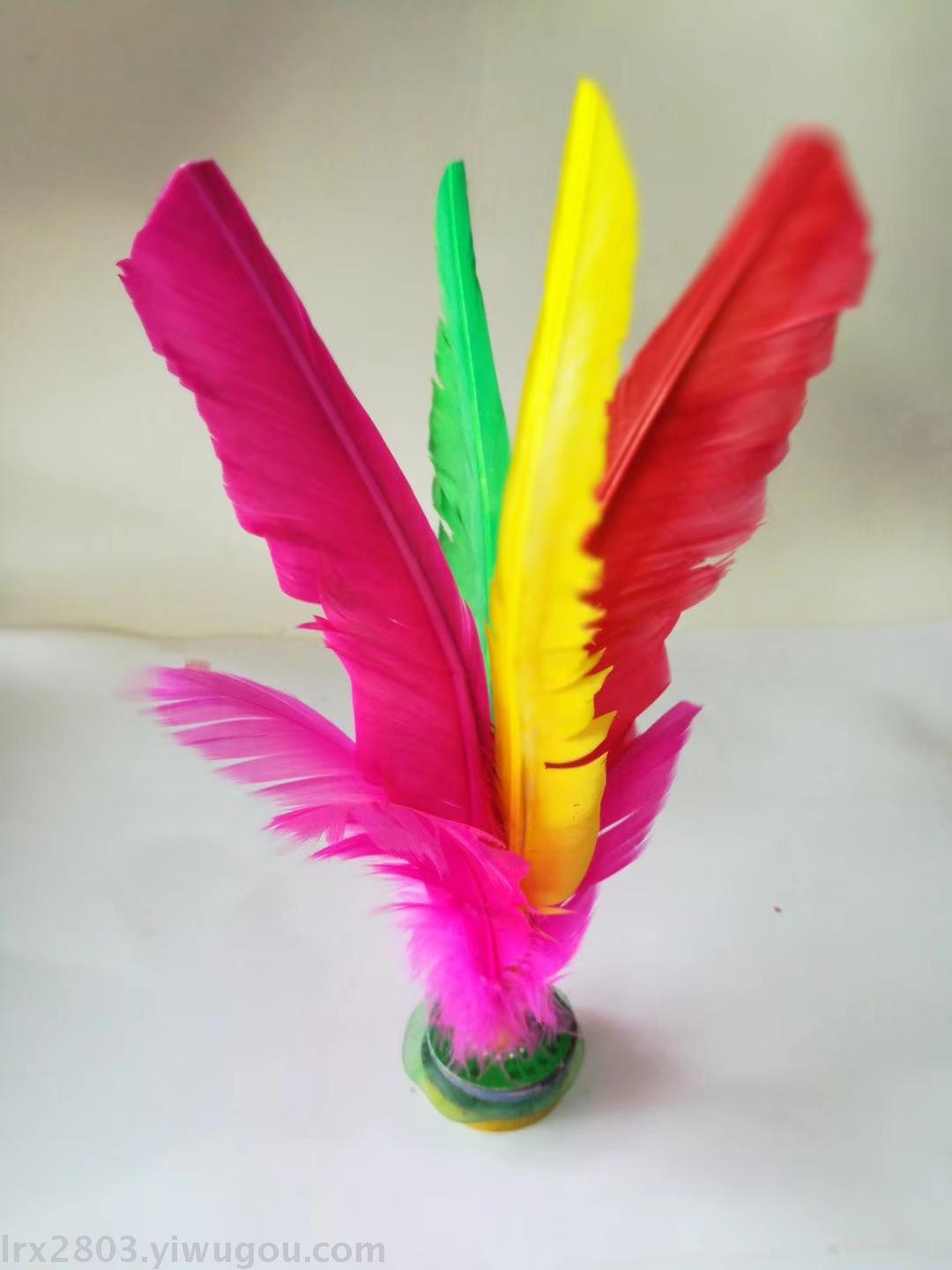 Feather shuttlecock and fire cock Feather shuttlecock and fire cock