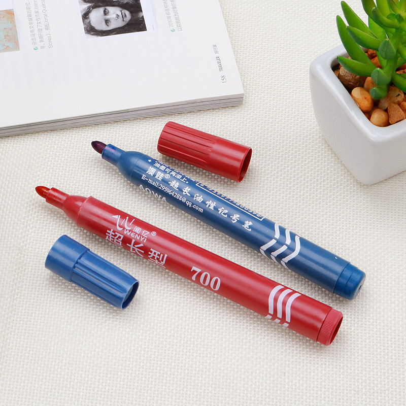 Oily Ink Marking Pen Signature Head Pen Oily Single Head Can&#039;t Wipe off Marker Pen
