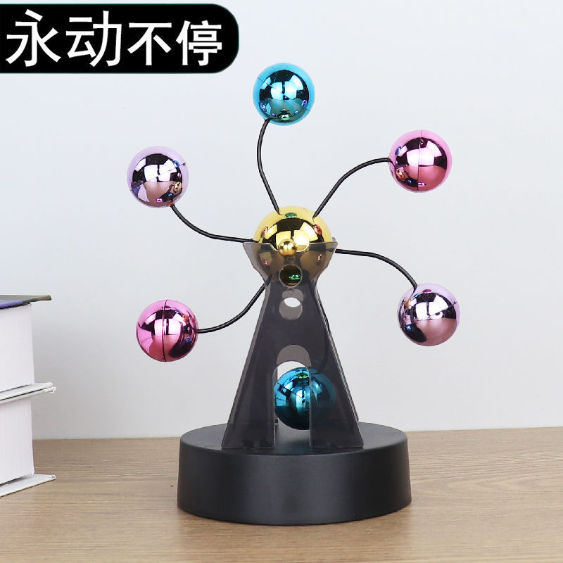 Decoration Permanent Motion Machine Newton Swing Ball a Regional Name for Billiards Creative Magnetic Suspension Physical Office Desktop Home Decoration