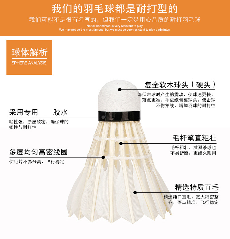 Wholesale for Training Badminton Indoor Outdoor Shuttlecock Durable King Student 12 Pack Windproof Practice Ball Wholesale for Training Badminton Indoor Outdoor Shuttlecock Durable King Student 12 Pack Windproof Practice Ball