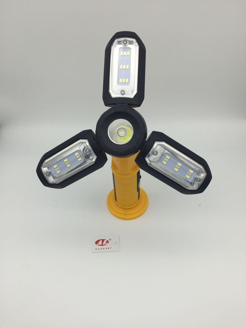 Tool is suing multi - function LED light hook car maintenance light adjustable light folding camping light