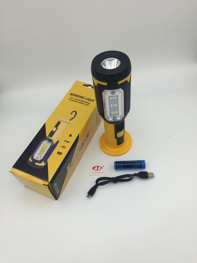 Tool is suing multi - function LED light hook car maintenance light adjustable light folding camping light