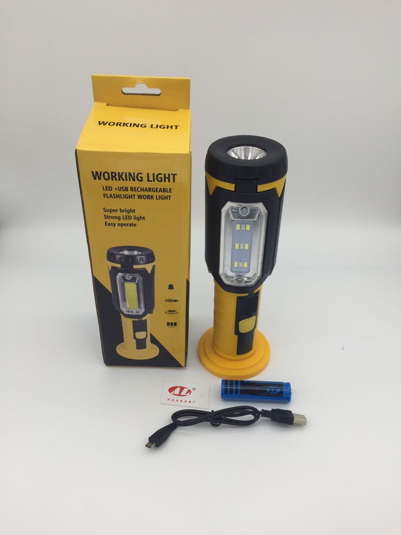 Tool is suing multi - function LED light hook car maintenance light adjustable light folding camping light