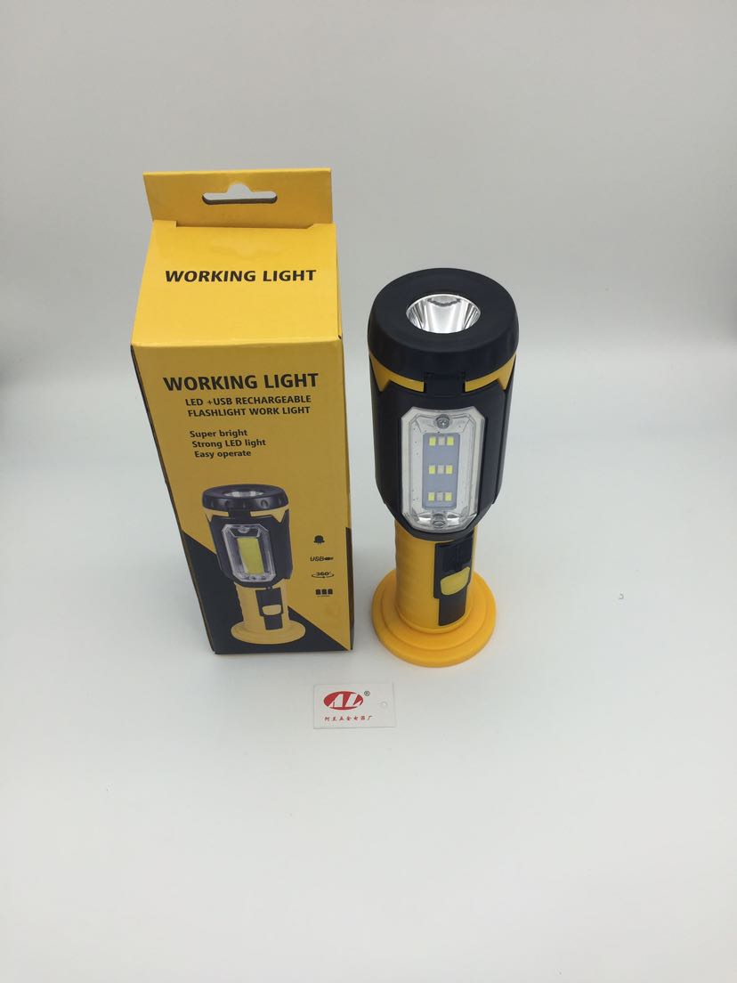 Tool is suing multi - function LED light hook car maintenance light adjustable light folding camping light